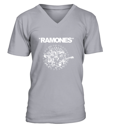 Ramones Punk Joey Ramone V-Neck T-shirt