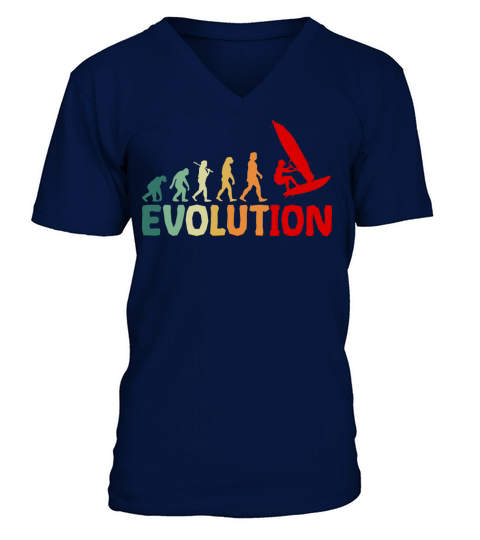 Windsurf Evolution Vintage V-Neck T-shirt