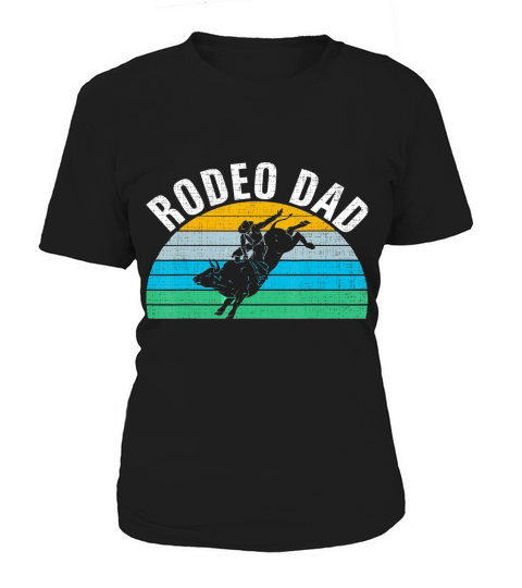 Retro Vintage Rodeo Dad Funny Bull Rider Fathers Day Gift T-Shirt Women's T-Shirt