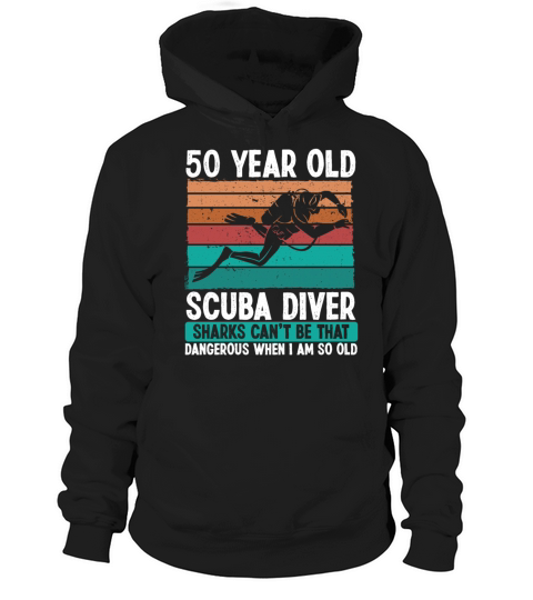 Scuba Diving 50th Birthday Idea for Scuba Diver Hoodie Unisex