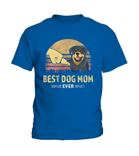 Best Rottweiler Mom Ever Vintage Puppy Lover Gift Kids T-Shirt