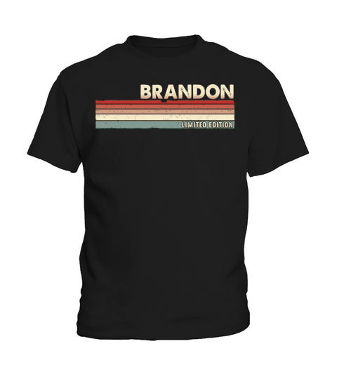 Brandon - Funny Retro Vintage Name 80s 90s Kids T-Shirt
