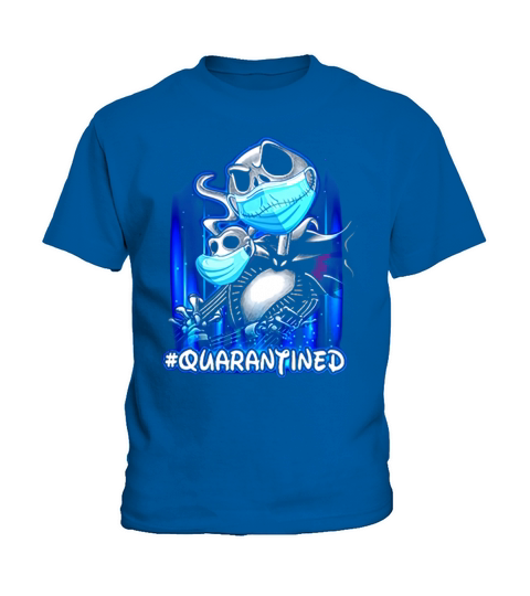 Jack Skellington face mask quarantined Coronavirus shirt Kids T-Shirt