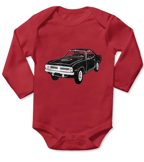 1970 Plymouth Hemi Cuda Long Sleeve Baby One-Piece