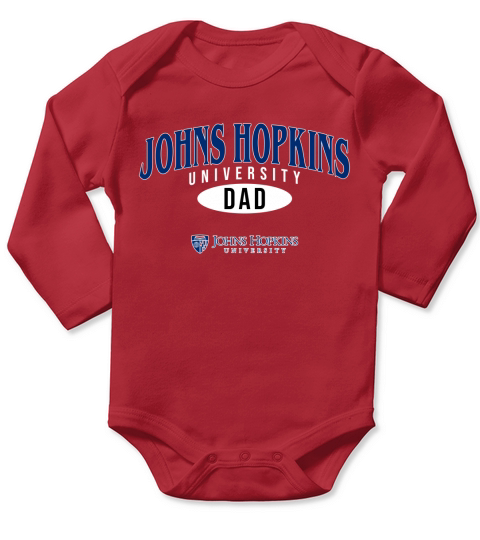 Champion Johns Hopkins University Dad 2020 Long Sleeve Baby One-Piece