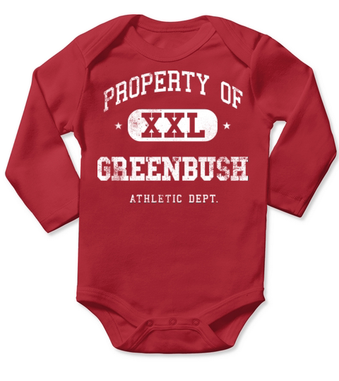 Greenbush XXL Property of Athletic Department Long Sleeve Baby One-Piece