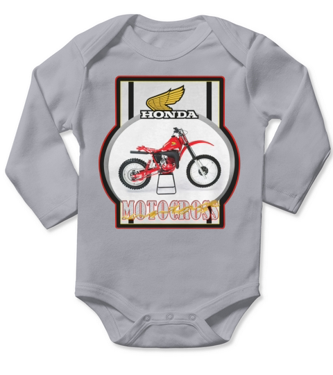 Honda Motocross Long Sleeve Baby One-Piece