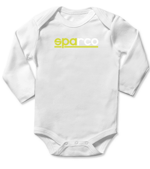 Sparco Car Accesories Customs Logo Long Sleeve Baby One-Piece