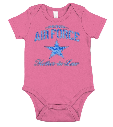 Air Force Mother-in-Law Short Sleeve Baby One-Piece