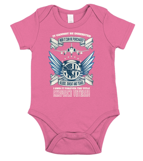Air Force Veteran Great Gift For Any Airforce Veteran Short Sleeve Baby One-Piece