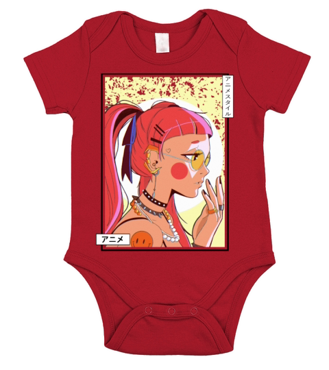 Anime Style Short Sleeve Baby One-Piece