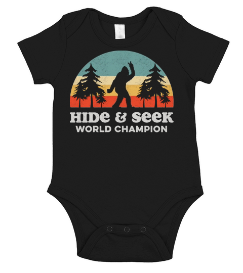 Bigfoot Hide & Seek World Champion Vintage shirt Short Sleeve Baby One-Piece