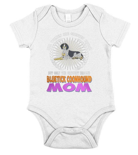 Bluetick CoonHound All Women Are Created Equal Bluetick CoonHound Mom Dog Short Sleeve Baby One-Piece