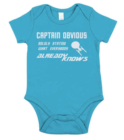 Captain Obvious Boldly Stating What Everybody Already Knows Short Sleeve Baby One-Piece