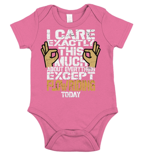 I Care Exactly This Much About Everything Except Flowriding Sports 2020 Short Sleeve Baby One-Piece