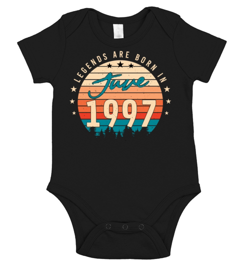 June 1997 Gift Idea Short Sleeve Baby One-Piece