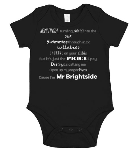 Mr Brightside updated Classic T Shirt Short Sleeve Baby One-Piece