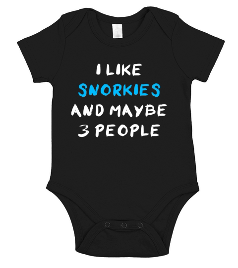 Snorkie Funny Short Sleeve Baby One-Piece