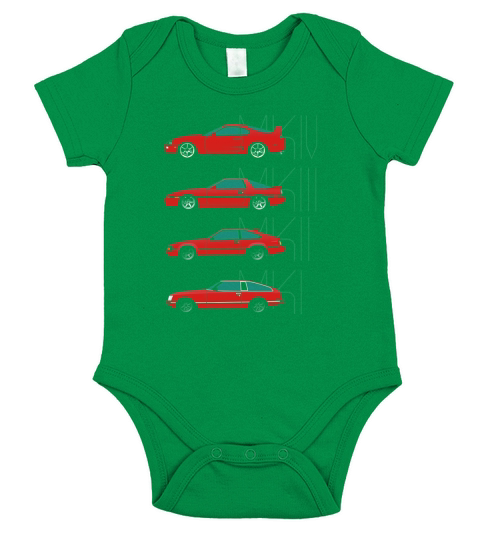 TOYOTA SUPRA GENERATIONS Short Sleeve Baby One-Piece