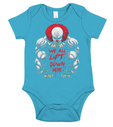 We All Lift Down Here Short Sleeve Baby One-Piece