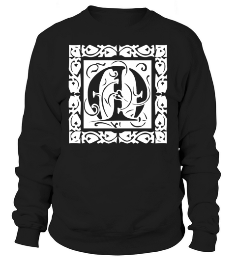 M Capital Letter Initial Monogram Alphabet Name Sweatshirt Unisex