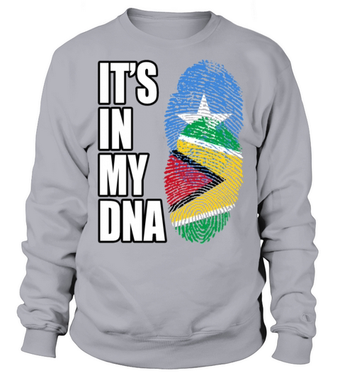 Somali And Guyanese Vintage Heritage DNA Flag Sweatshirt Unisex