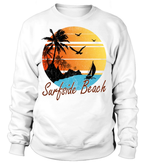 Vintage Surfside Beach Summer Gift 2020 Sweatshirt Unisex