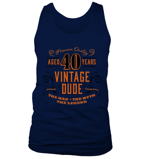 40th Vintage Dude Tank Top Unisex