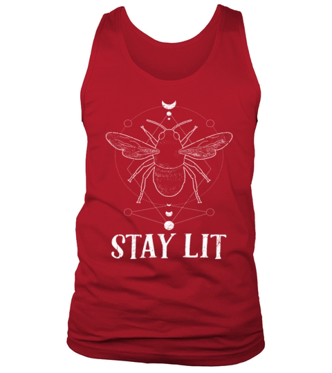 Bee Tarot Card Occult Club Stay Gothic Tank Top Unisex