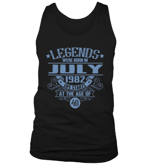 Birth Month July 1982 Vintage Vintage Birthday Tank Top Unisex