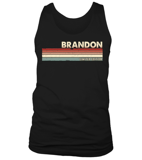Brandon - Funny Retro Vintage Name 80s 90s Tank Top Unisex