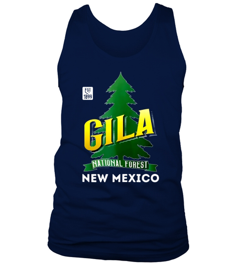 Gila National Forest New Mexico Retro Logo Shirt Tank Top Unisex