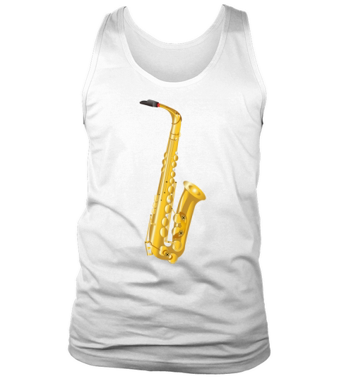 Golden saxophone art T-Shirt Tank Top Unisex