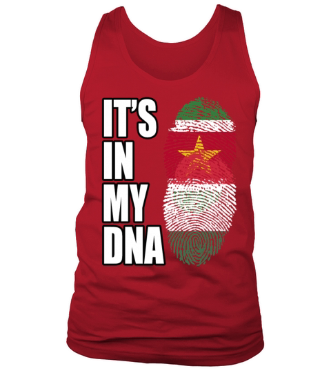 Surinamese And Hungarian Vintage Heritage DNA Flag Tank Top Unisex