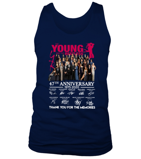 The Young And The Restless 47th Anniversary Thank You For The Memories Signatures shirt Tank Top Unisex