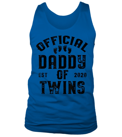 Twin Dad 2020 Funny New Daddy of Twins Fathers Day Gift T-Shirt Tank Top Unisex