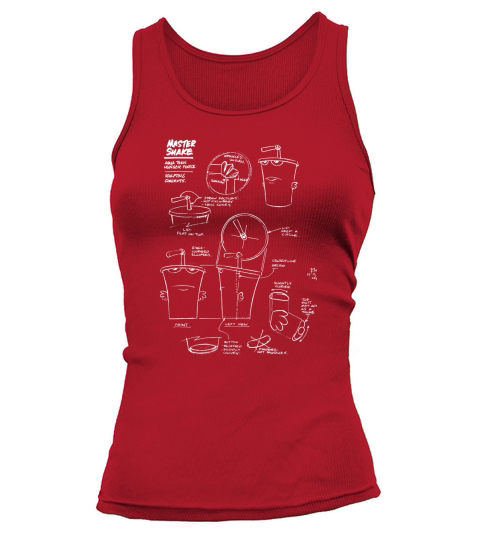 Aqua Teen Hunger Force Master Shake Sculptin Diagram shirt Tank top Woman