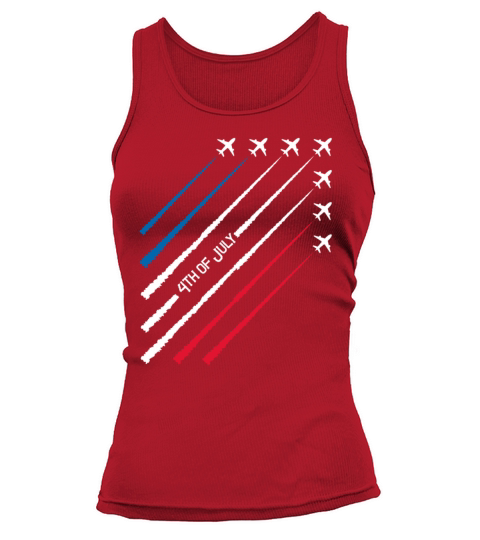 Pilot Shirt Born to Fly American Flag 4th of July Tank top Woman