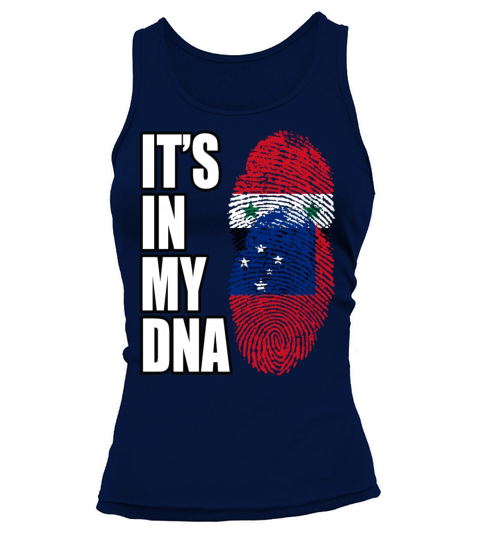 Syrian And Samoan Vintage Heritage DNA Flag Tank top Woman