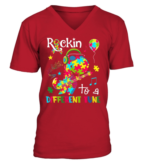Different Tune Autism Awareness For Boy Girl Toddler Shirt T-Shirt V-Neck T-shirt