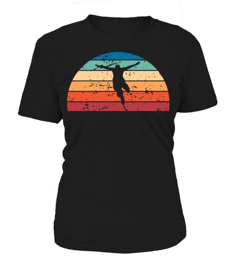 Retro Bungee Jumping Sunset Vintage skydiving Women's T-Shirt