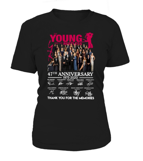 The Young And The Restless 47th Anniversary Thank You For The Memories Signatures shirt Women's T-Shirt
