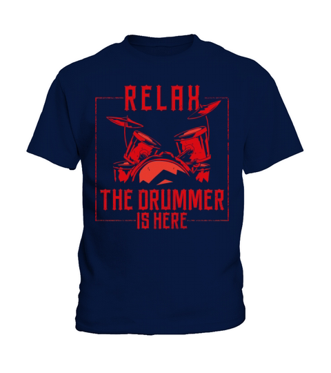 Drummer Drum Set Vintage Relax The Kids T-Shirt