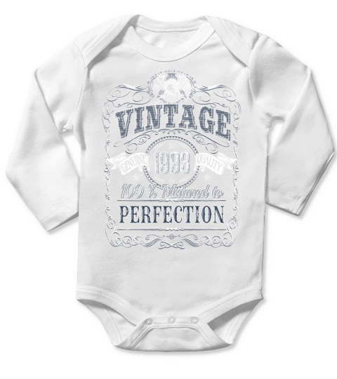 Vinage 1993 birthday year of birth 1993 gift Long Sleeve Baby One-Piece