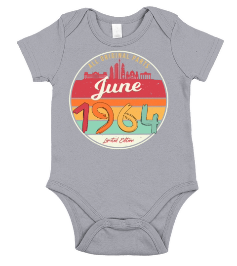 1964 June Original Short Sleeve Baby One-Piece