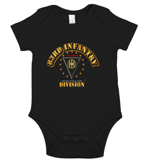 83rd infantry division thunderbolt Short Sleeve Baby One-Piece