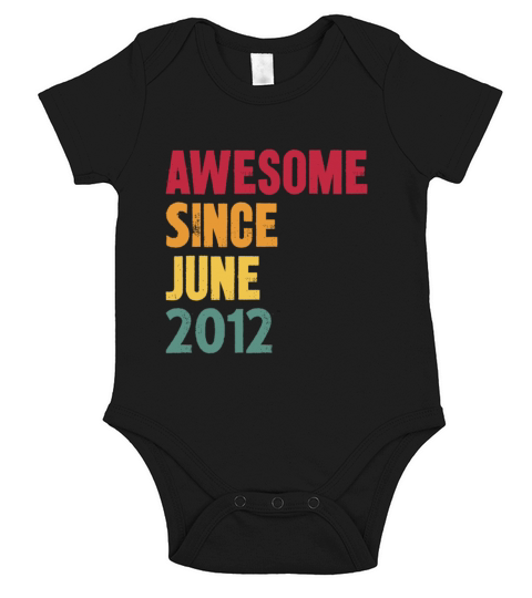 Awesome Since June 2012 Short Sleeve Baby One-Piece