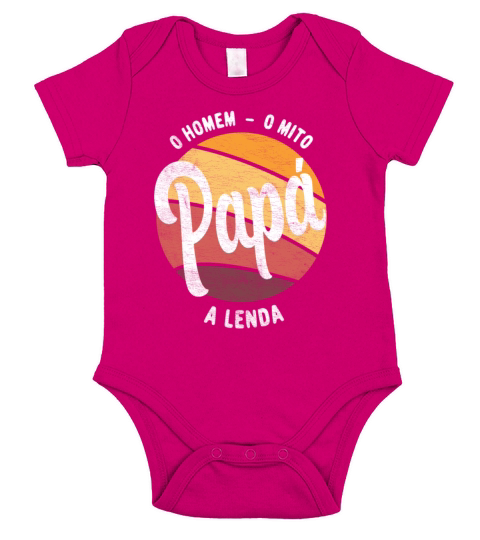 Daddy The Man The Myth The Legend Portuguese Papa Short Sleeve Baby One-Piece