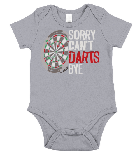 Darts Board Vintage Sorry CanT Short Sleeve Baby One-Piece