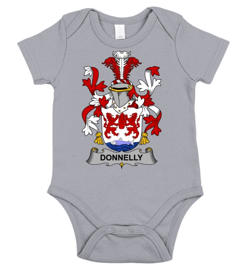 Donnelly Family Crest Irish Family Crests II Short Sleeve Baby One-Piece